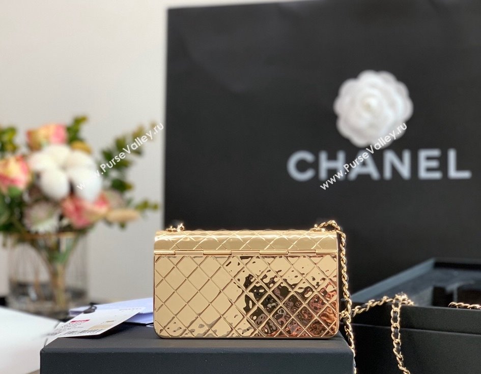 Chanel Metal Mini Evening Bag AS3012 Gold 2022 (JY-22022835)