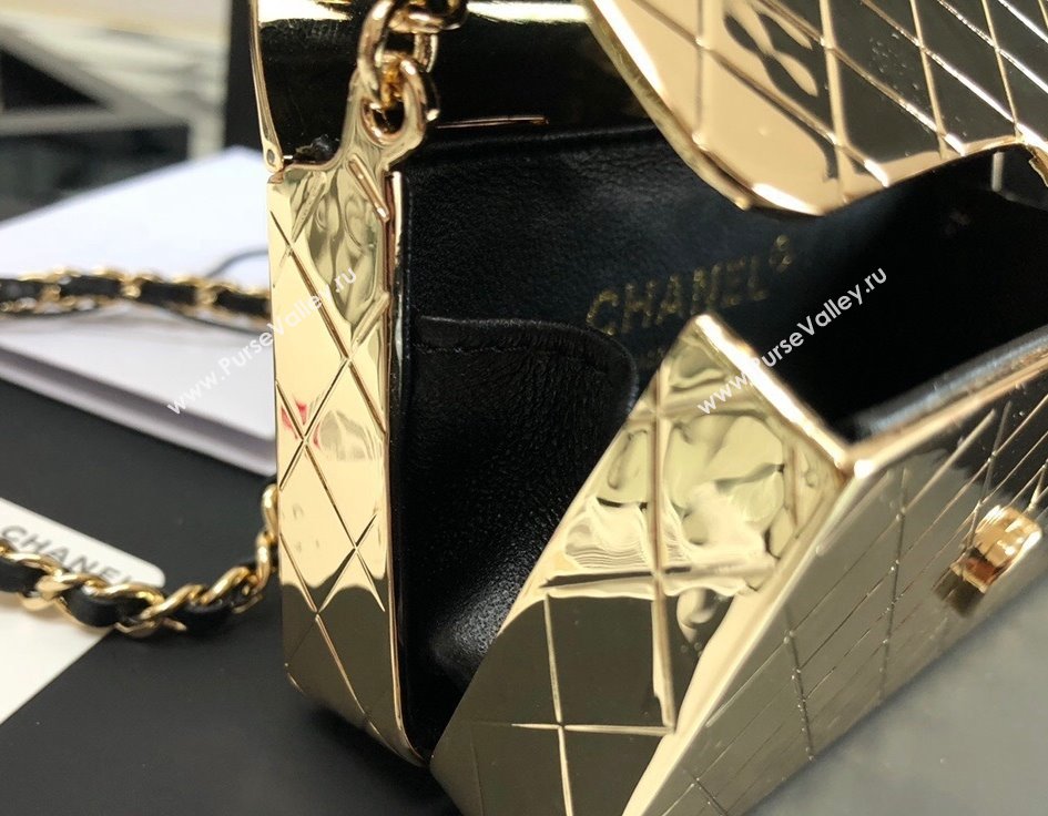 Chanel Metal Mini Evening Bag AS3012 Gold 2022 (JY-22022835)