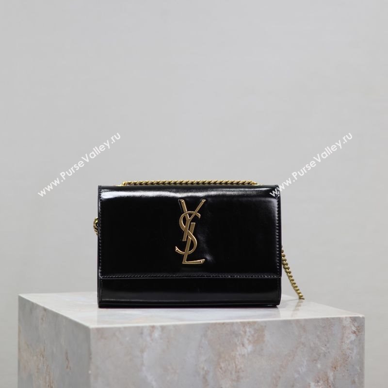 Saint Laurent Kate Small Chain Bag in Oiled Leather Black 469390 2025 (YY-250409100)
