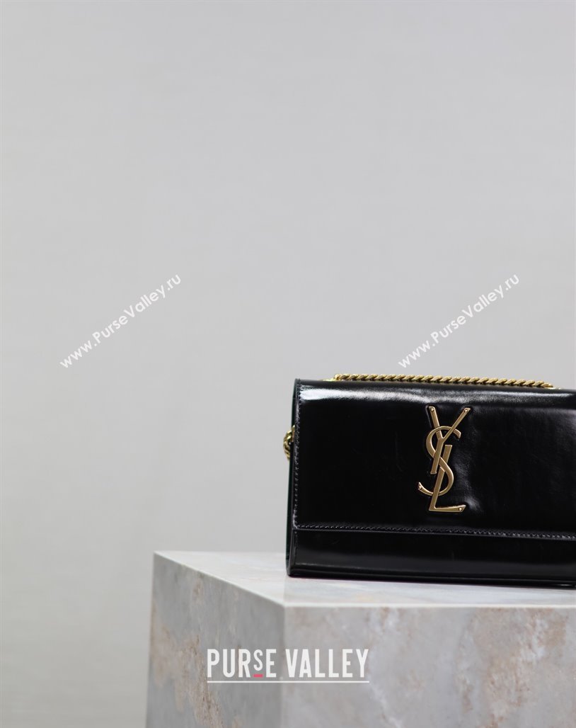 Saint Laurent Kate Small Chain Bag in Oiled Leather Black 469390 2025 (YY-250409100)