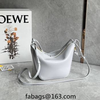 Loewe Mini Hammock Hobo bag in Classic Calfskin Pale Grey 2023 262315 (Ys-240202040)