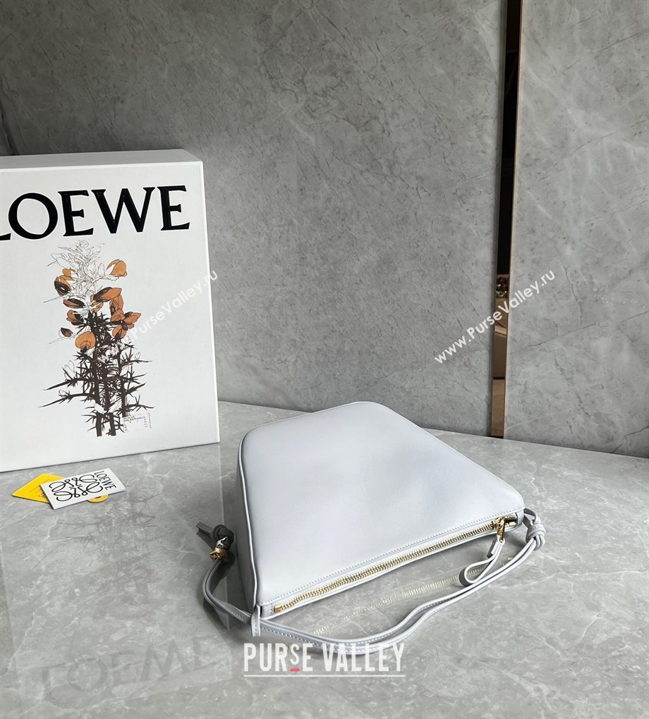 Loewe Mini Hammock Hobo bag in Classic Calfskin Pale Grey 2023 262315 (Ys-240202040)