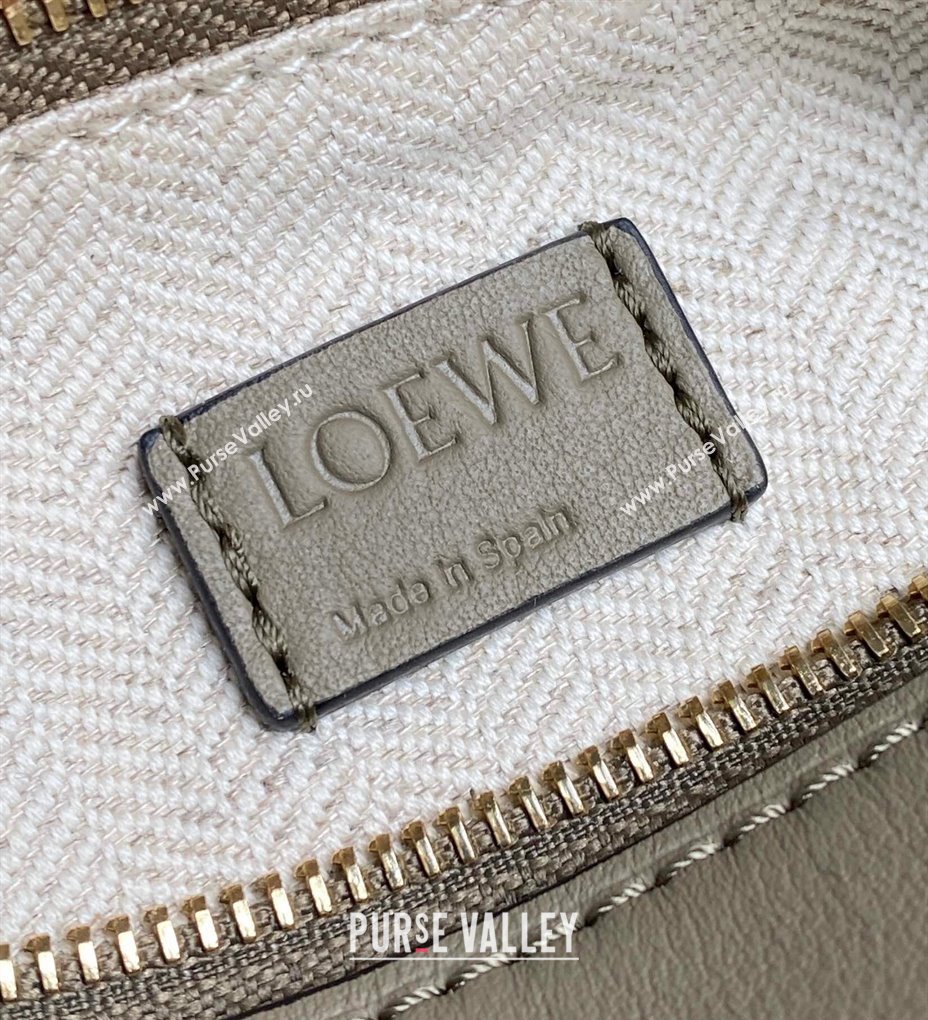 Loewe Mini Puzzle bag in Classic Calfskin Beige/Green 2024 0202 (Ys-240202045)