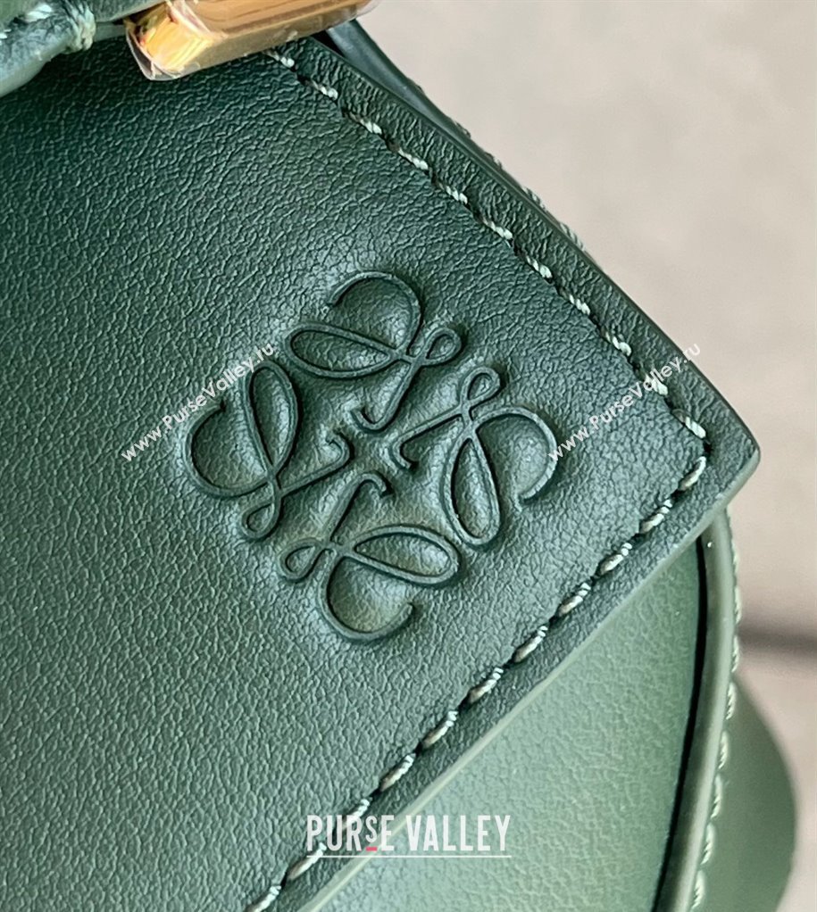 Loewe Mini Puzzle bag in Classic Calfskin Bottle Green 2024 0202 (Ys-240202047)