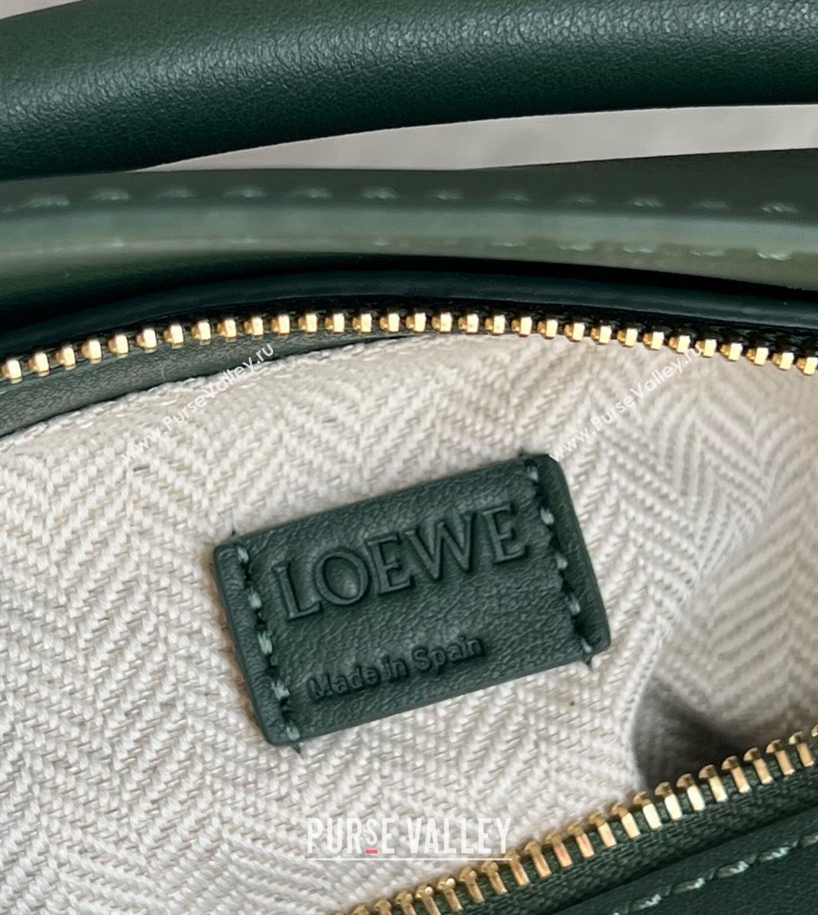 Loewe Mini Puzzle bag in Classic Calfskin Bottle Green 2024 0202 (Ys-240202047)