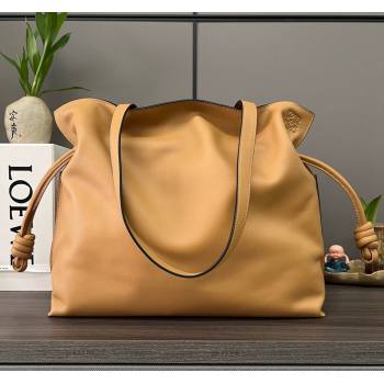 Loewe Large Flamenco clutch in nappa calfskin Warm Desert 2024 062350 (Ys-240221075)