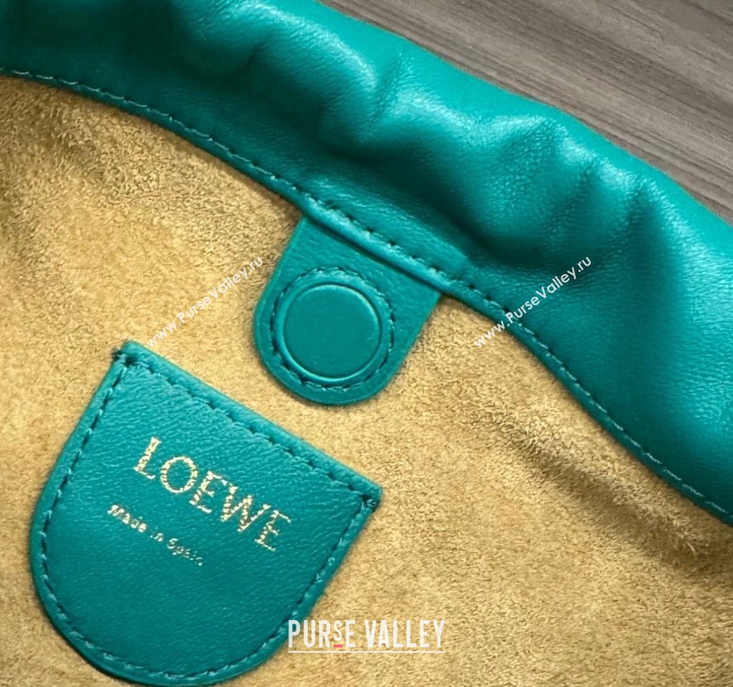 Loewe Mini Flamenco Purse bag in mellow nappa lambskin Emerald Green 2024 262333 (Ys-240221068)