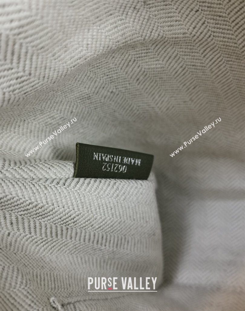 Loewe T Pouch in Grained Calfskin Green 2024 3040 (nana-240314014)