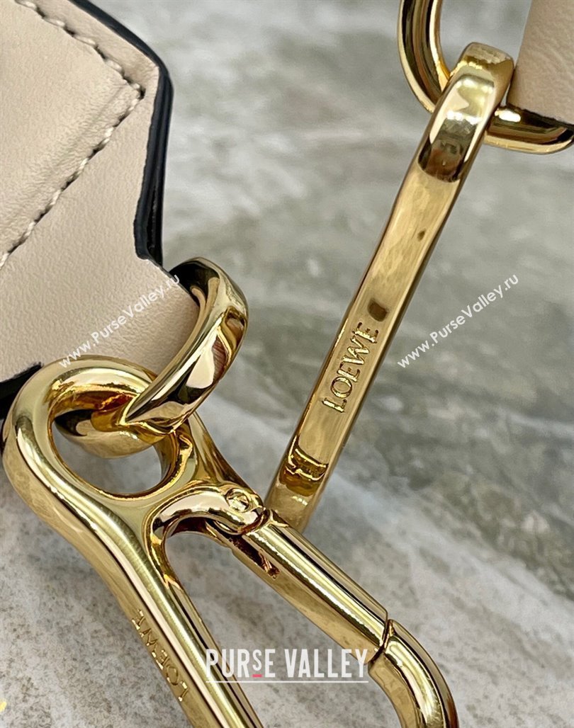 Loewe Logo Embroidered Shoulder Strap 4x105cm Sand Beige/Gold 2024 (nana-240314007)
