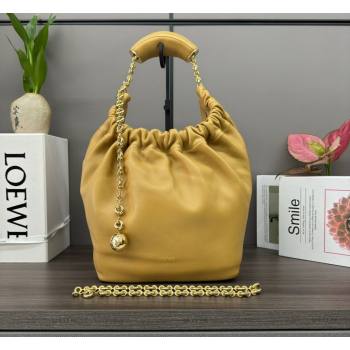 Loewe Small Squeeze bag in nappa lambskin Yellow 2023 652329 (Ys-240418052)