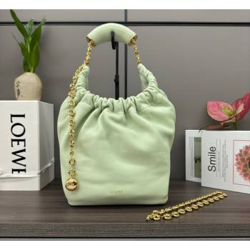 Loewe Small Squeeze bag in nappa lambskin Jade Green 2023 652329 (Ys-240418053)