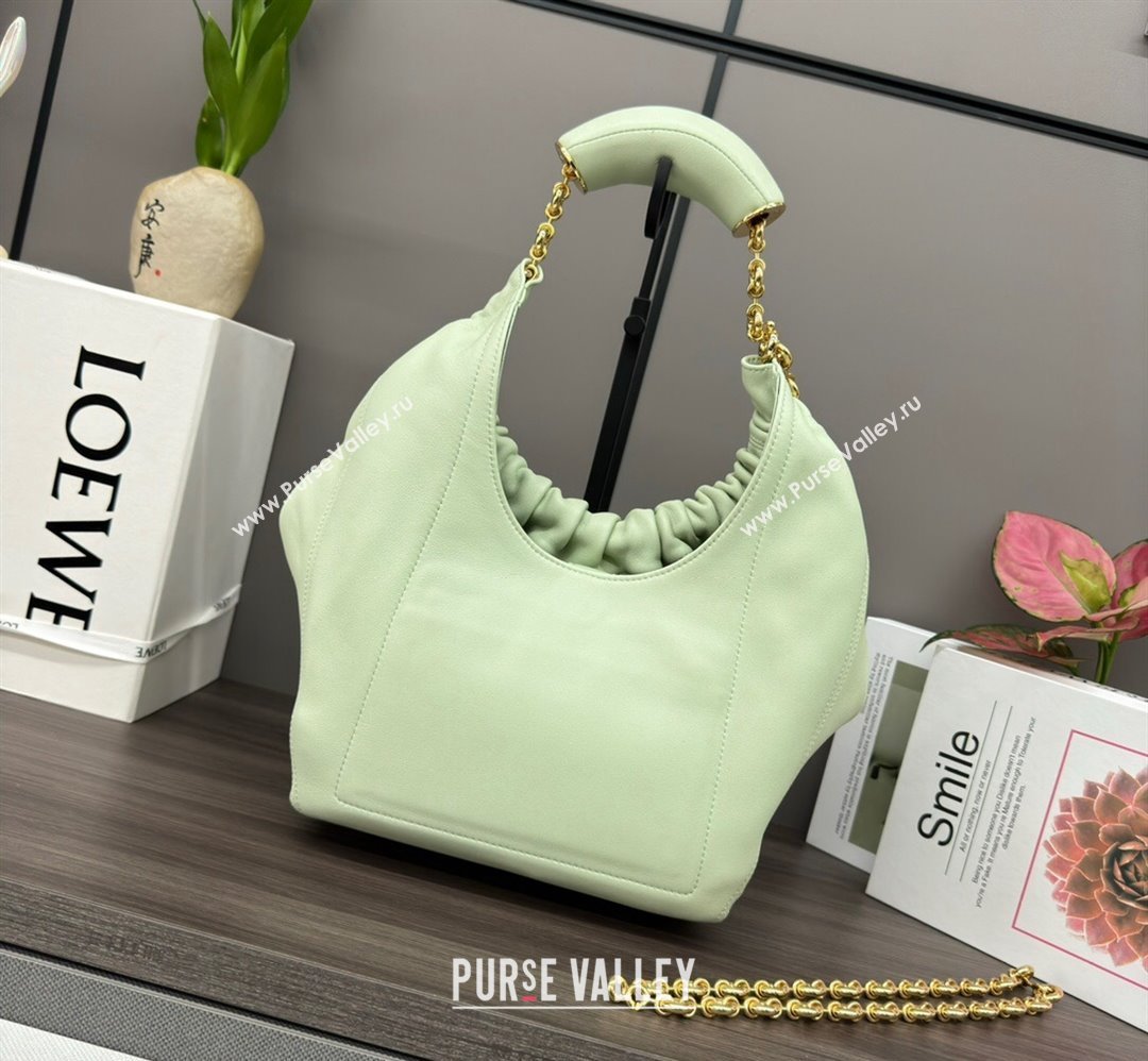Loewe Small Squeeze bag in nappa lambskin Jade Green 2023 652329 (Ys-240418053)