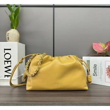 Loewe Small Flamenco Purse bag in mellow nappa lambskin Yellow 2024 012403 (Ys-240418080)