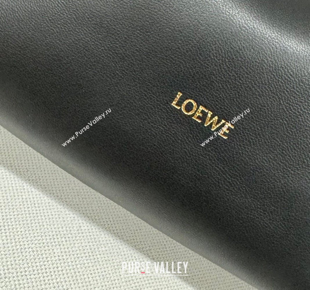 Loewe Small Flamenco Purse bag in mellow nappa lambskin Black 2024 012403 (Ys-240418081)
