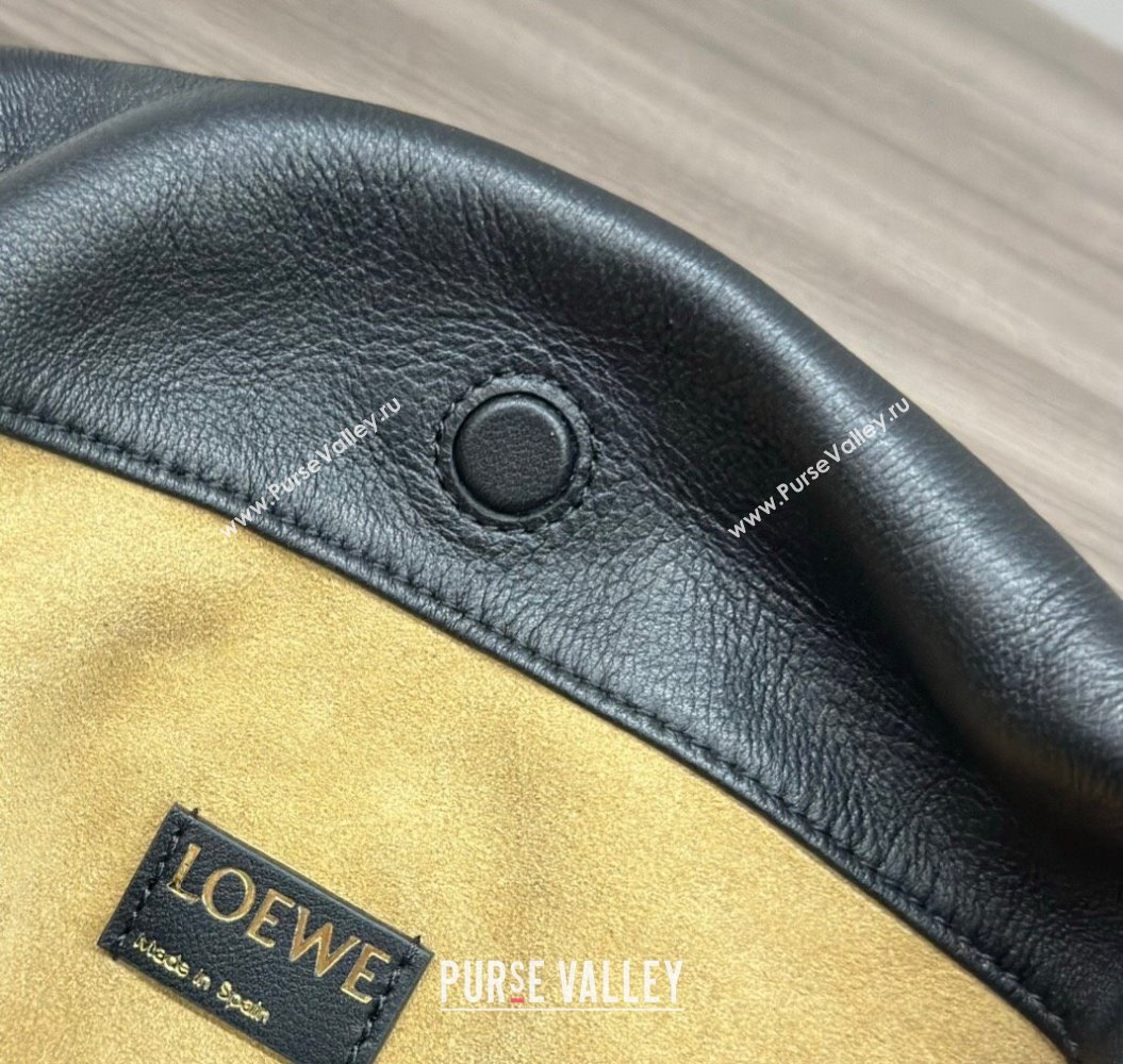 Loewe Small Flamenco Purse bag in mellow nappa lambskin Black 2024 012403 (Ys-240418081)