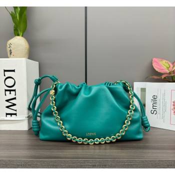 Loewe Small Flamenco Purse bag in mellow nappa lambskin Emerald Green 2024 012403 (Ys-240418079)