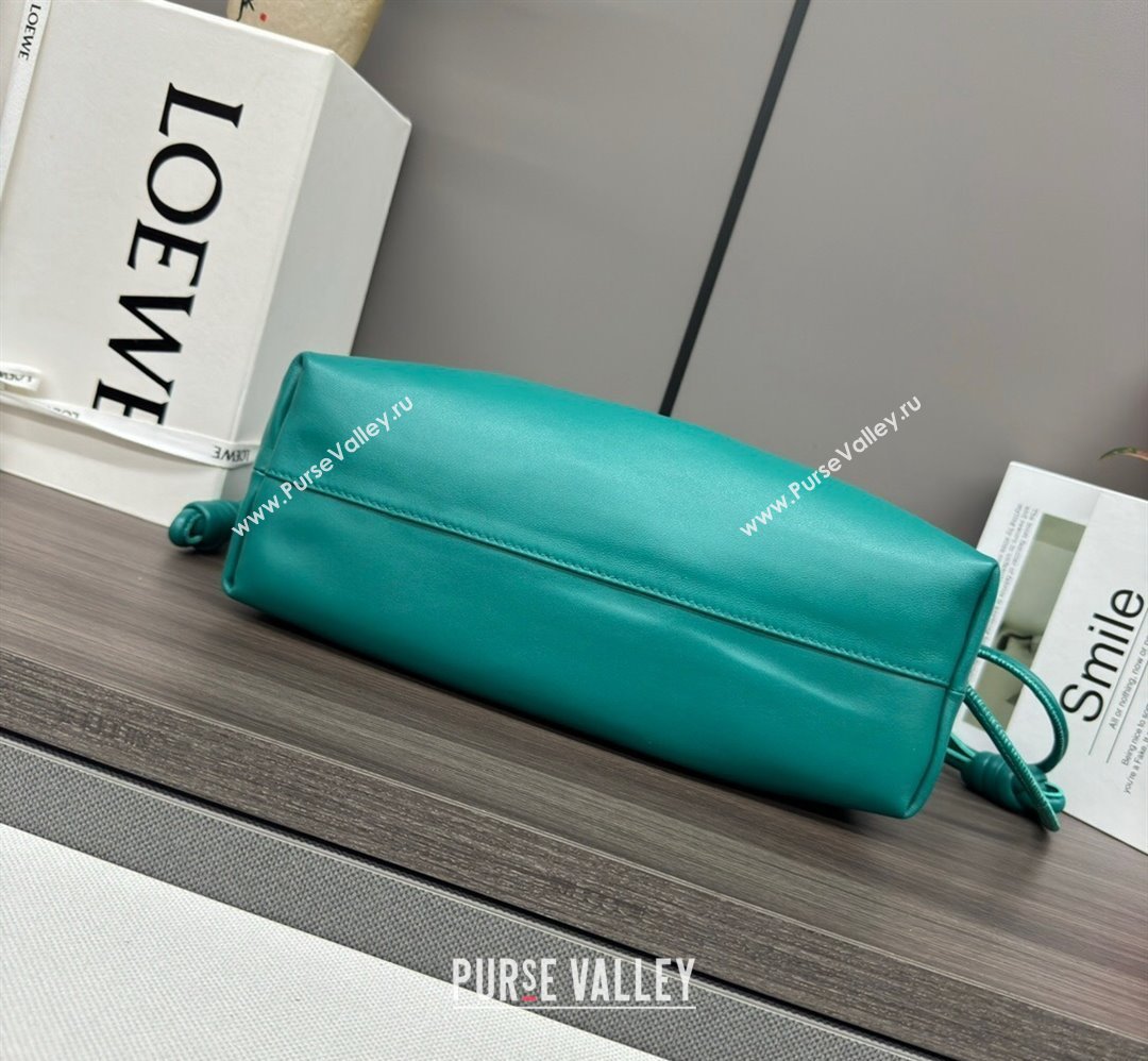 Loewe Small Flamenco Purse bag in mellow nappa lambskin Emerald Green 2024 012403 (Ys-240418079)