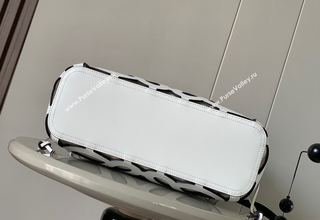 Loewe Small Anagram cut-out tote in box calfskin White 2024 (Ys-240527015)