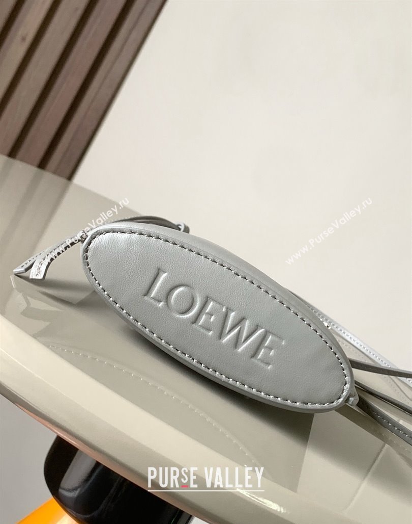 Loewe Dice Pocket Pouch in Classic Calfskin Grey 2024 (Ys-240527017)