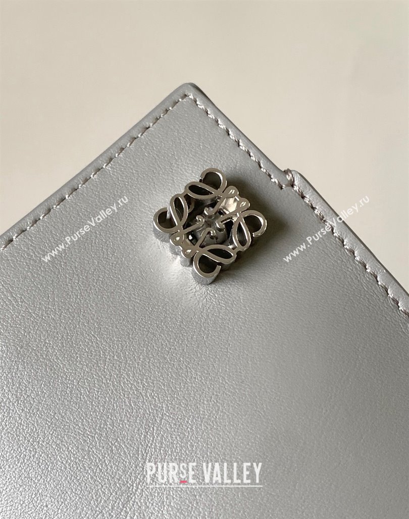 Loewe Dice Pocket Pouch in Classic Calfskin Grey 2024 (Ys-240527017)