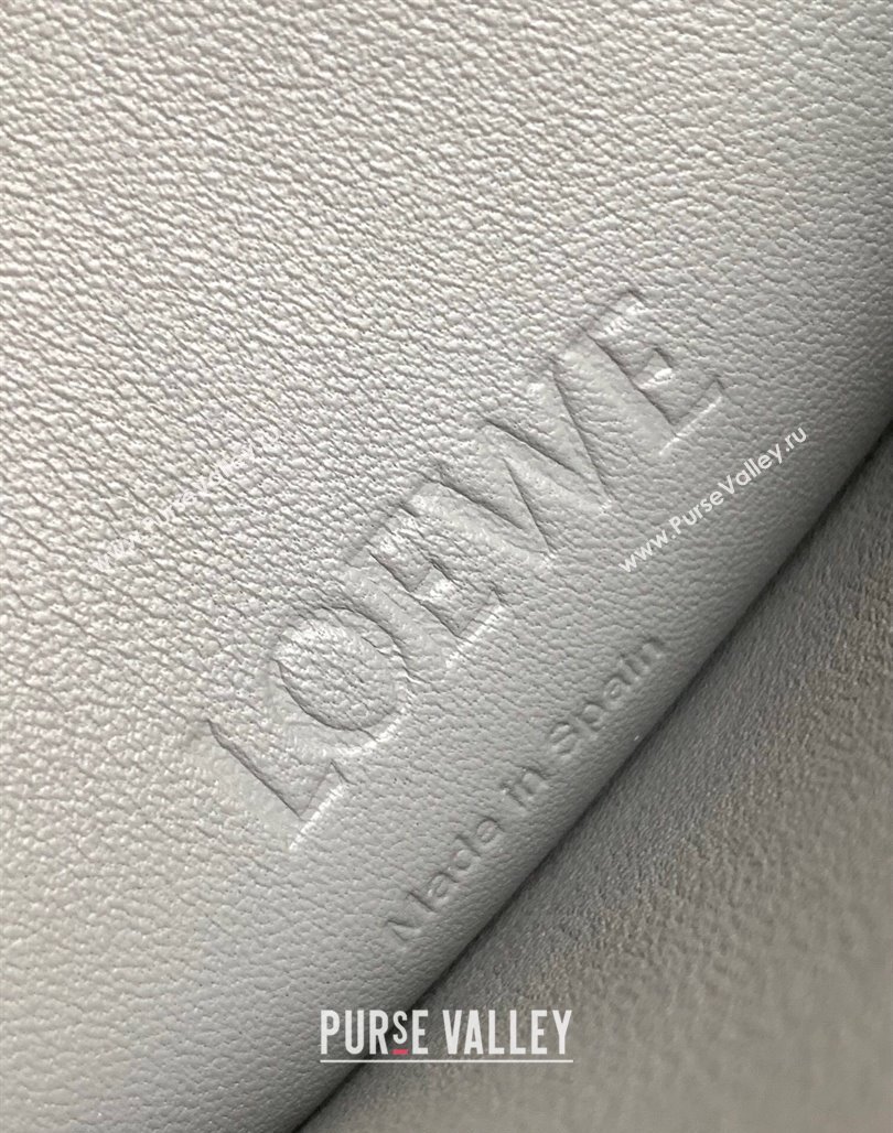 Loewe Dice Pocket Pouch in Classic Calfskin Grey 2024 (Ys-240527017)