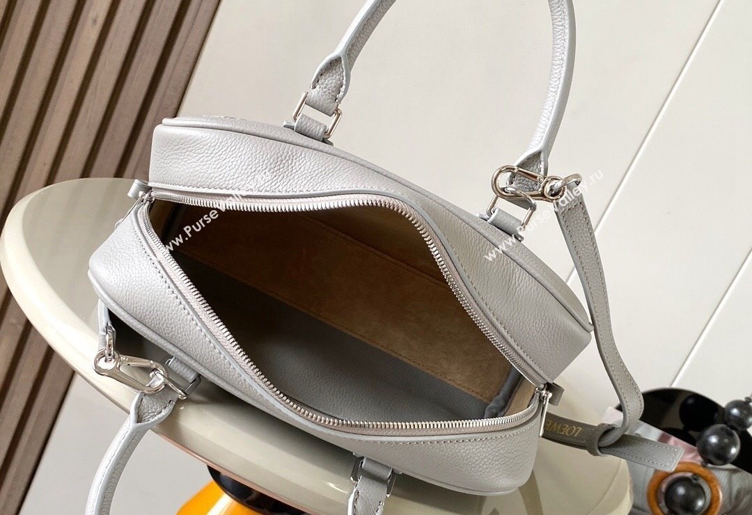 Loewe Amazona 23 Small Top Handle Bag in soft grained calfskin Light Grey 2024 (Ys-240805017)