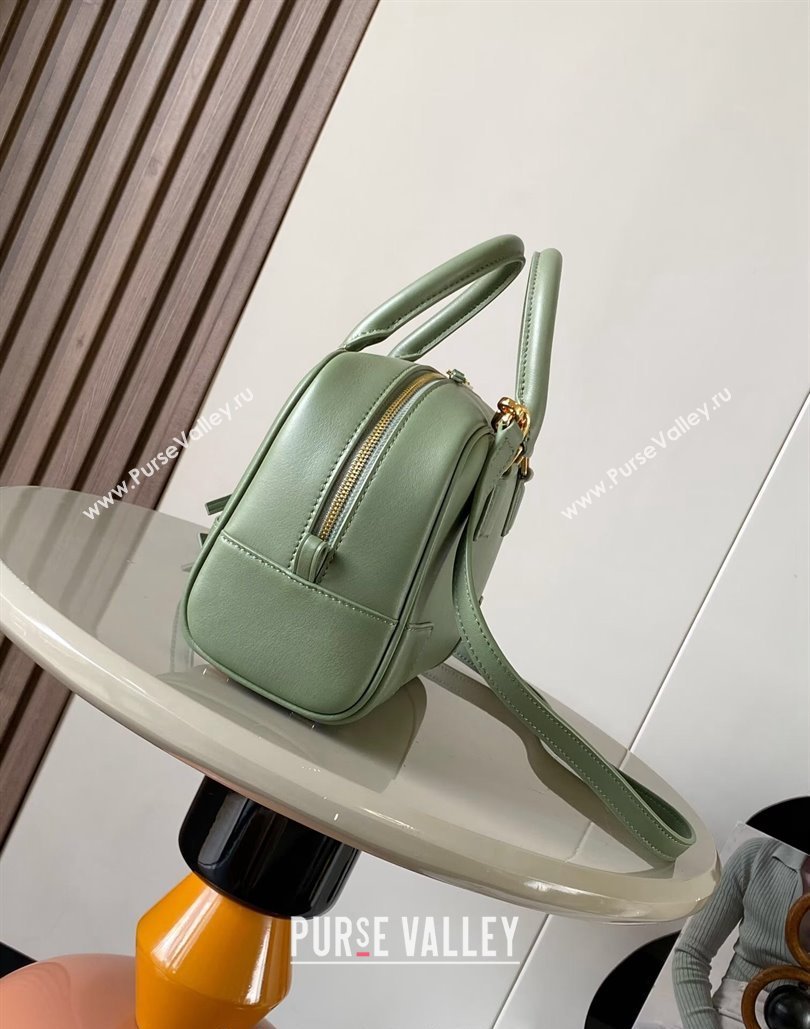 Loewe Amazona 23 Small Top Handle Bag in Nappa Calfskin Avocado Green 2024 (Ys-240805018)