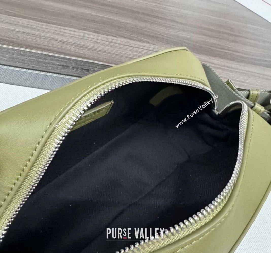 Loewe Convertible Sling Shoulder Bag in classic calfskin Olive Green 2024 262243 (Ys-240805019)