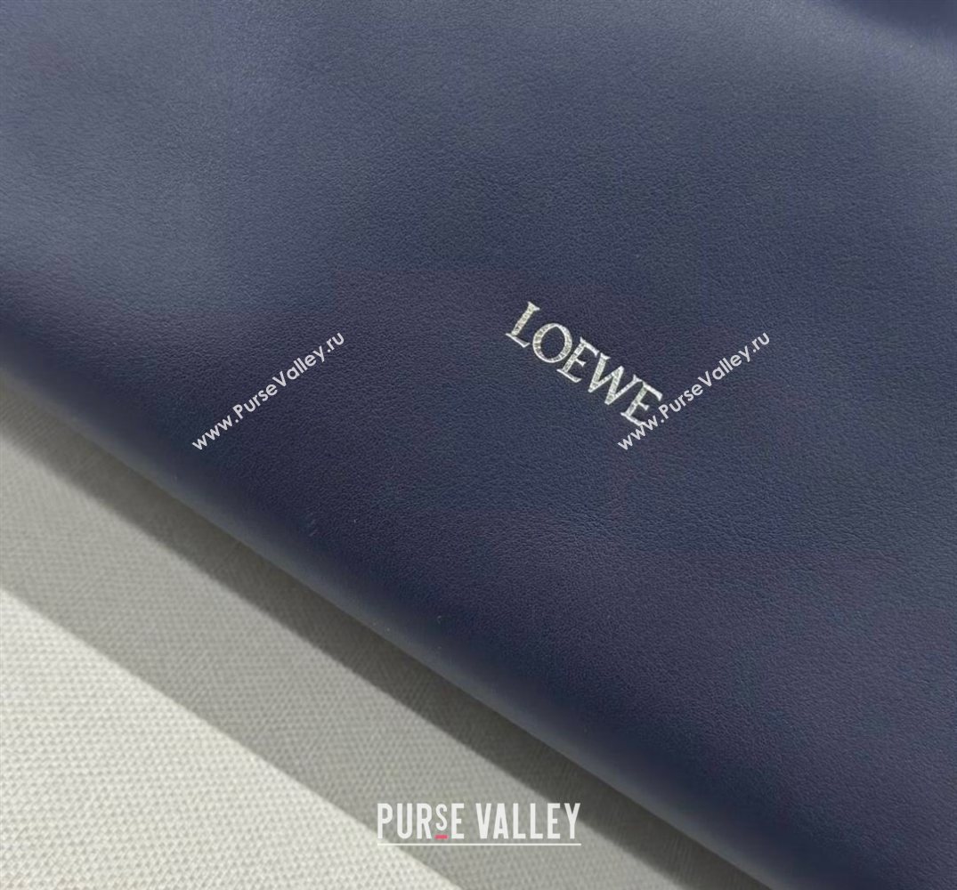Loewe Flamenco Medium Clutch in Nappa Calfskin Abyss Blue 2026 262386 (Ys-260121072)