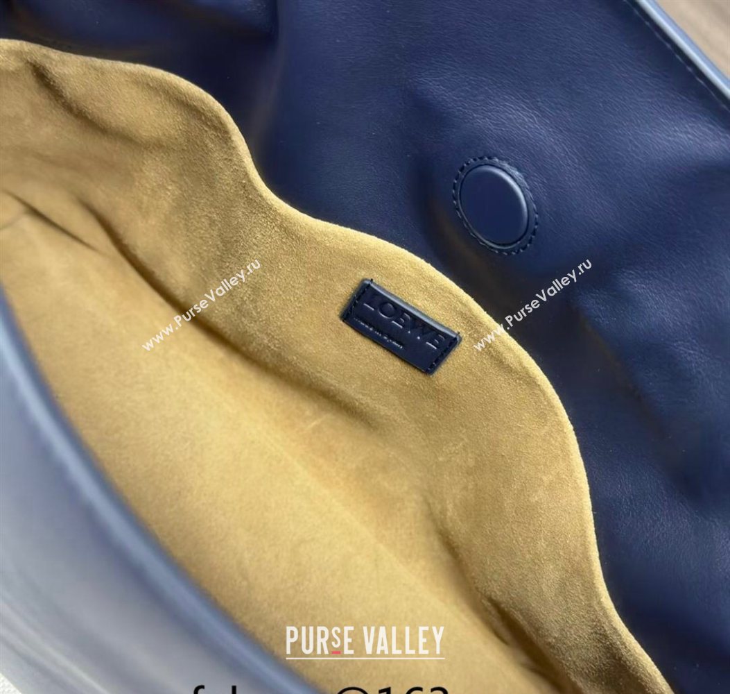 Loewe Flamenco Medium Clutch in Nappa Calfskin Abyss Blue 2026 262386 (Ys-260121072)