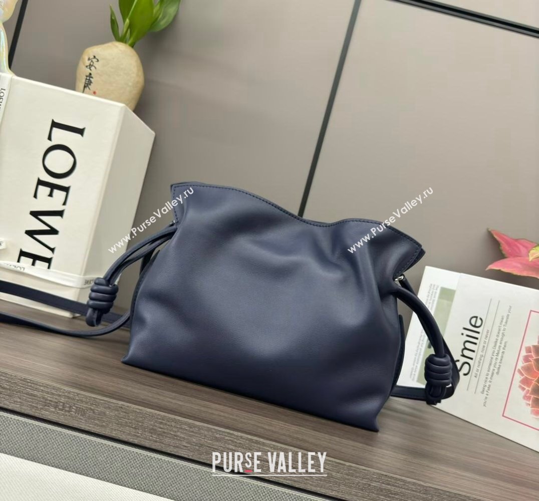 Loewe Flamenco Mini Clutch in Nappa Calfskin Abyss Blue 2024 262355 (Ys-240805030)