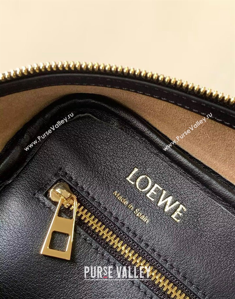 Loewe Amazona 28 Medium Top Handle Bag in Nappa Calfskin Black 2024 (Ys-240805006)