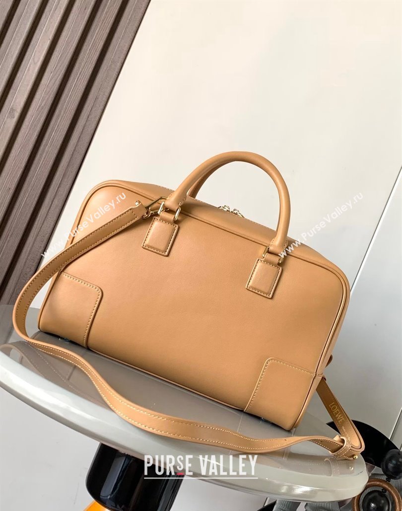 Loewe Amazona 28 Medium Top Handle Bag in Nappa Calfskin Warm Desert Brown 2024 (Ys-240805007)