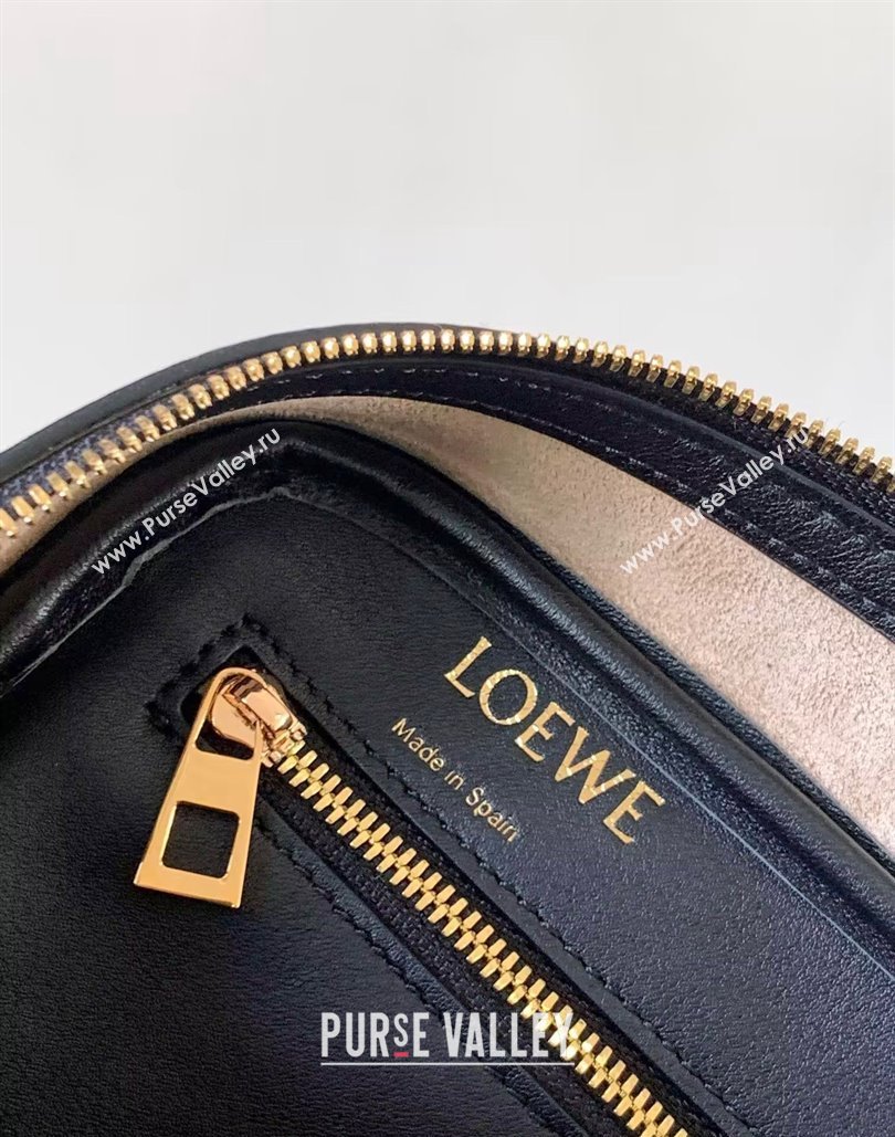 Loewe Amazona 23 Small Top Handle Bag in Nappa Calfskin Black 2024 (Ys-240805014)