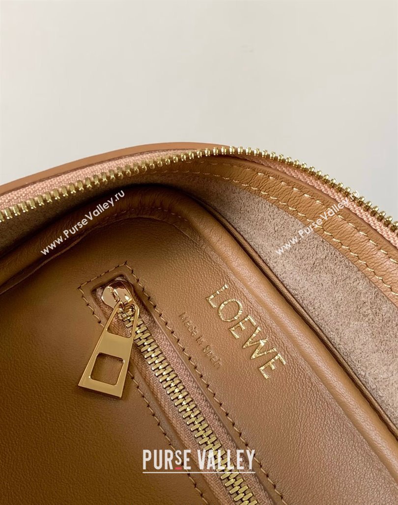 Loewe Amazona 23 Small Top Handle Bag in Nappa Calfskin Warm Desert Brown 2024 (Ys-240805015)