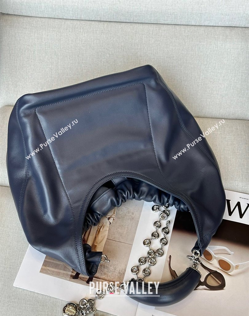 Loewe Medium Squeeze bag in nappa lambskin Abyss Blue 2024 948017 (nana-240920046)