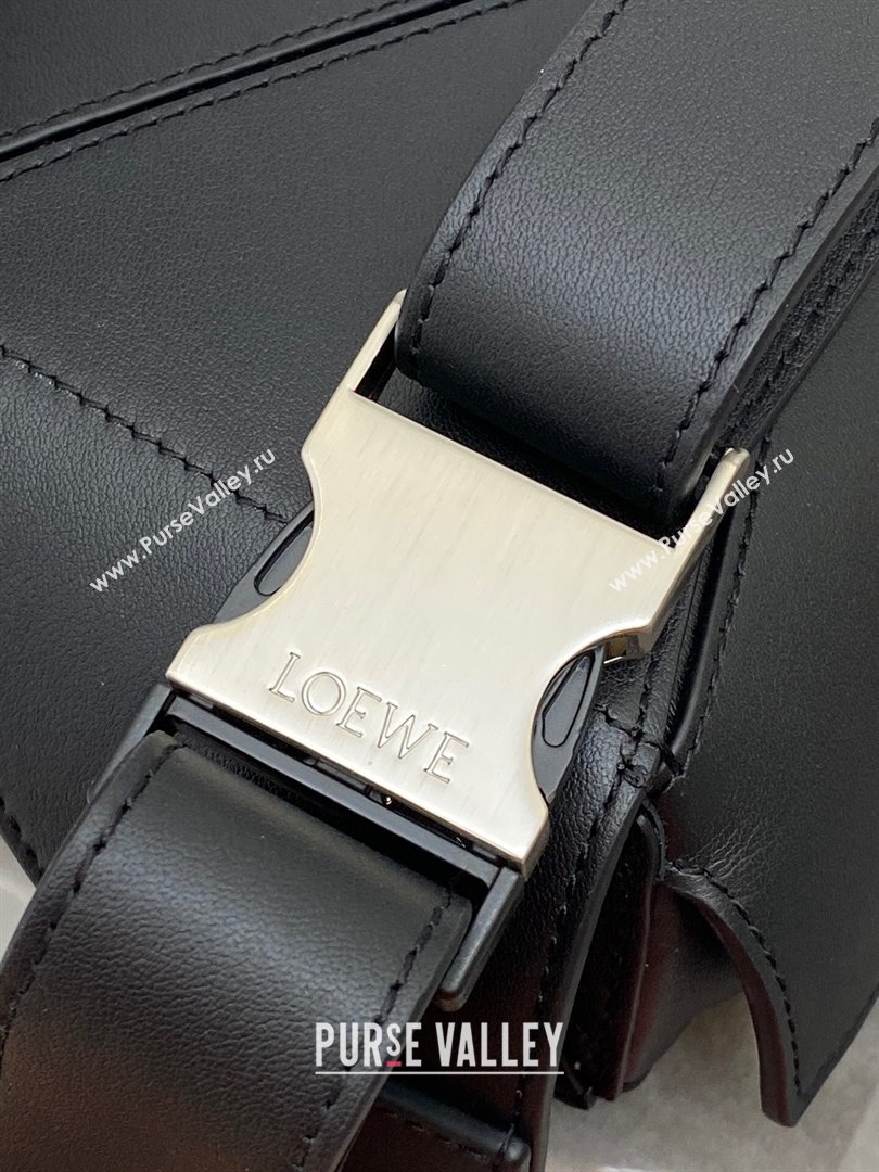 Loewe Mini Puzzle Bumbag in Classic Calfskin Black 2024 10177 (nana-24103002)