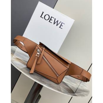 Loewe Mini Puzzle Bumbag in Classic Calfskin Tan Brown 2024 10177 (nana-24103006)