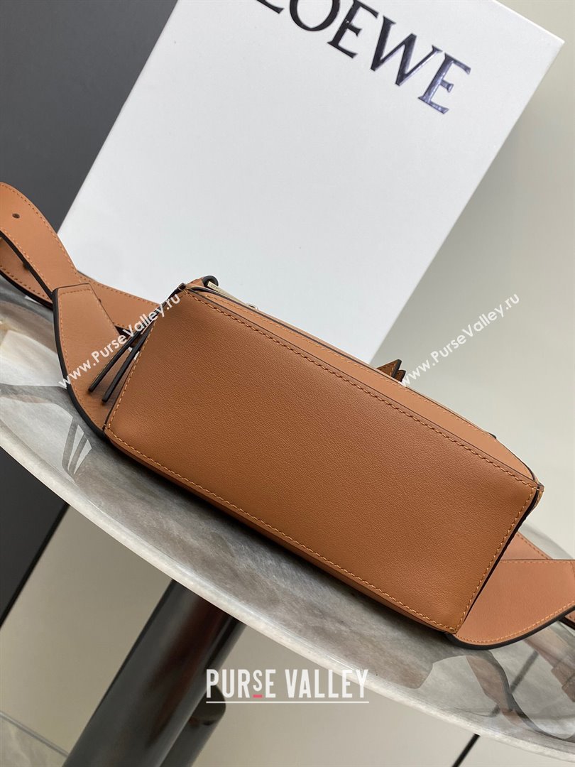 Loewe Mini Puzzle Bumbag in Classic Calfskin Tan Brown 2024 10177 (nana-24103006)