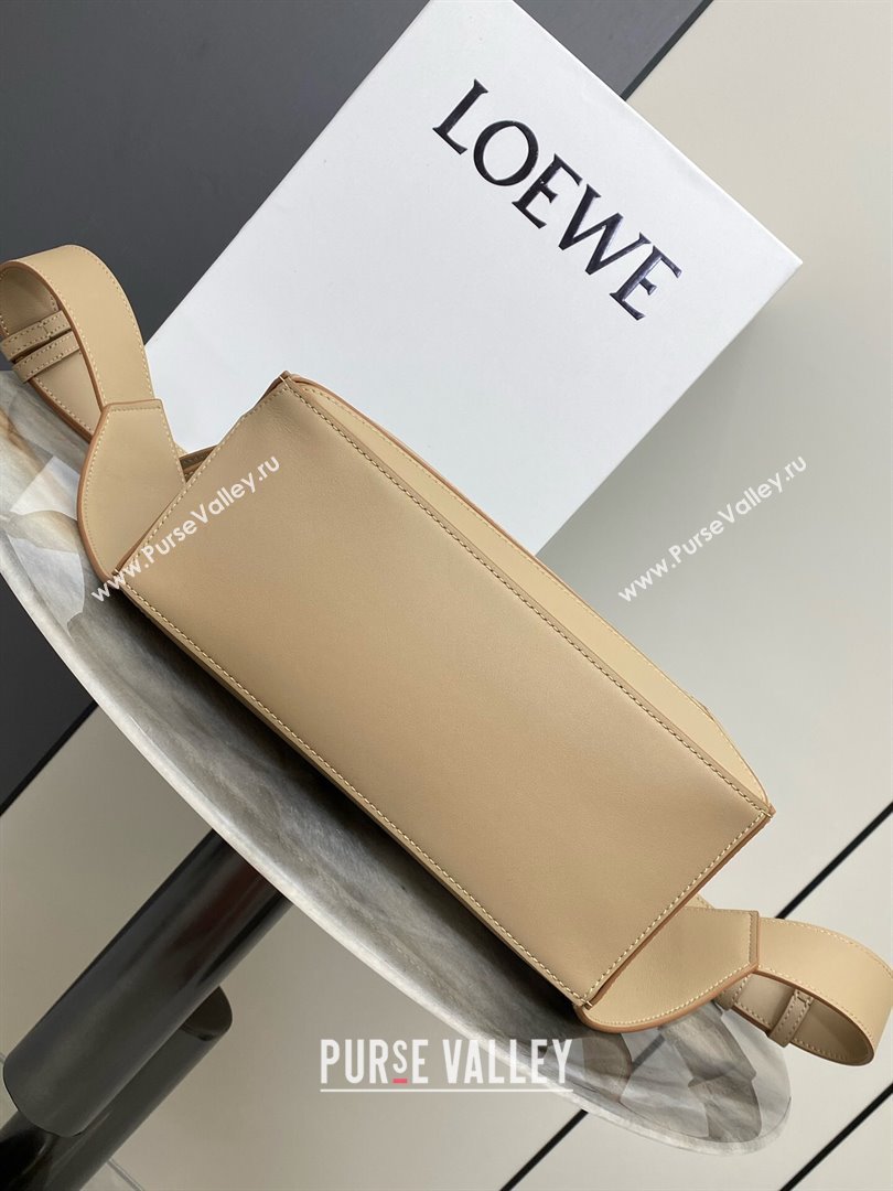 Loewe Small Puzzle Bumbag in Classic Calfskin Beige 2024 10176 (nana-24103007)