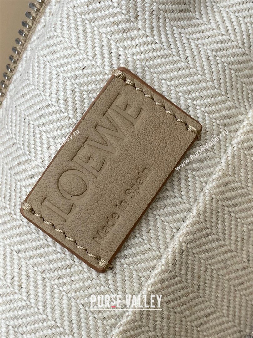 Loewe Small Puzzle Bumbag in Classic Calfskin Beige 2024 10176 (nana-24103007)