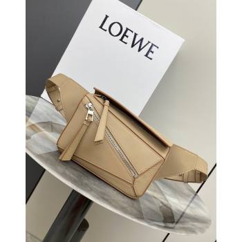 Loewe Mini Puzzle Bumbag in Classic Calfskin Beige 2024 10177 (nana-24103008)