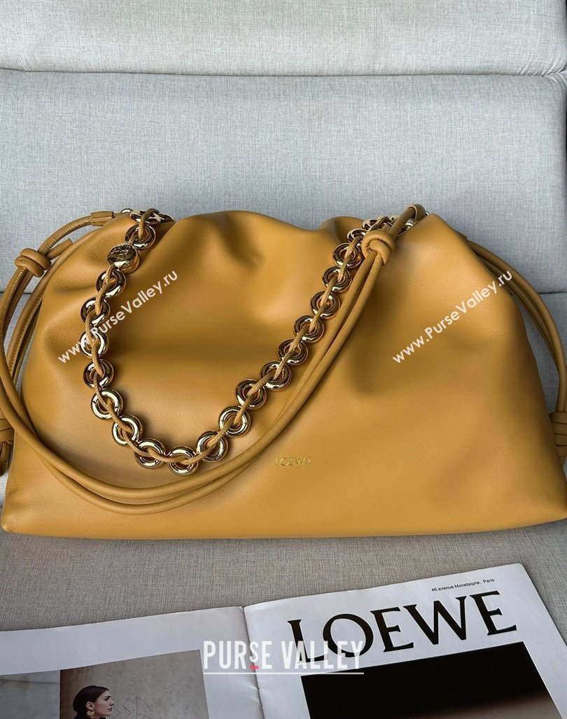 Loewe Large Flamenco purse in nappa lambskin Sahara Yellow 2024 948021 (nana-24103010)