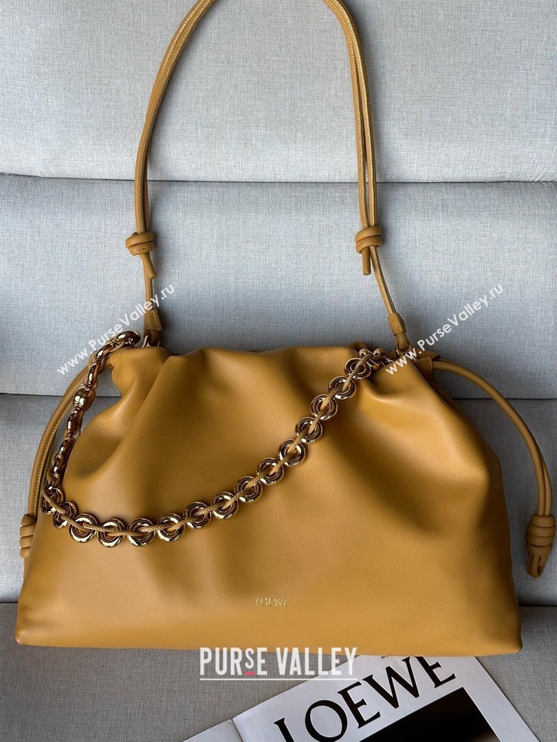 Loewe Large Flamenco purse in nappa lambskin Sahara Yellow 2024 948021 (nana-24103010)