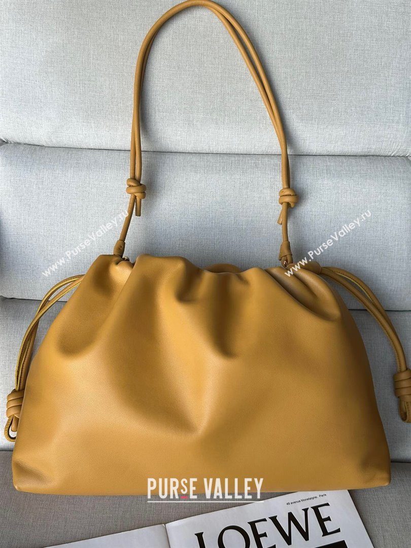 Loewe Large Flamenco purse in nappa lambskin Sahara Yellow 2024 948021 (nana-24103010)