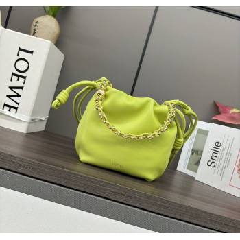 Loewe Mini Flamenco Purse bag in nappa lambskin Meadow Green 2024 412342 (Ys-241214041)