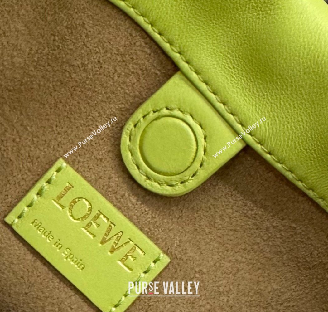 Loewe Mini Flamenco Purse bag in nappa lambskin Meadow Green 2024 412342 (Ys-241214041)