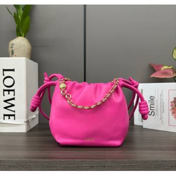 Loewe Mini Flamenco Purse bag in nappa lambskin Dark Pink 2024 412342 (Ys-241214042)