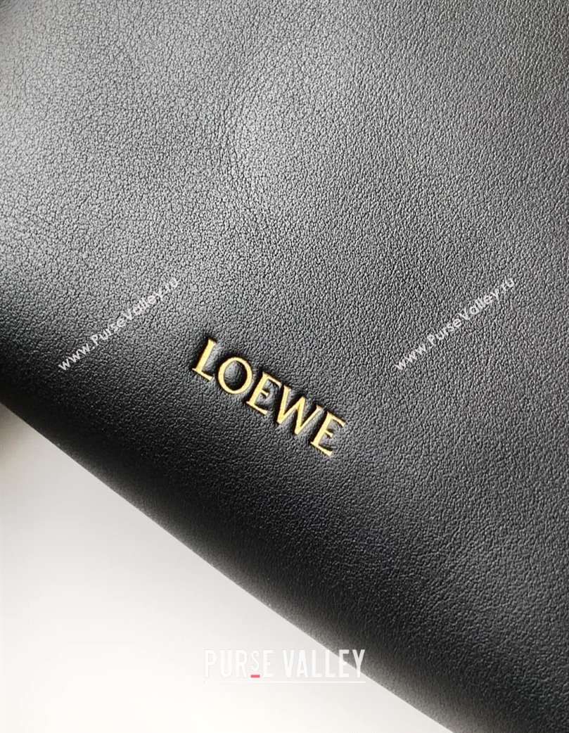 Loewe Pebble pouch Mini Bag in smooth calfskin Black 2025 9092 (Ys-250206073)