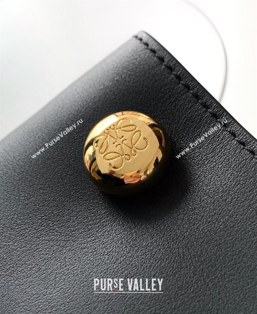 Loewe Pebble pouch Mini Bag in smooth calfskin Black 2025 9092 (Ys-250206073)